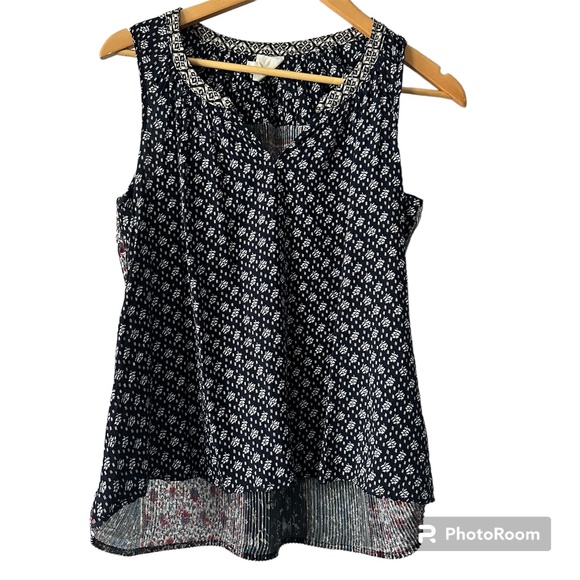 One September Anthropologie Tamarosa Accordian Pleated Top - Picture 1 of 7